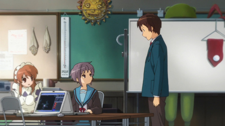 Still from The Melancholy of Haruhi Suzumiya - Season 1 Episode 11
