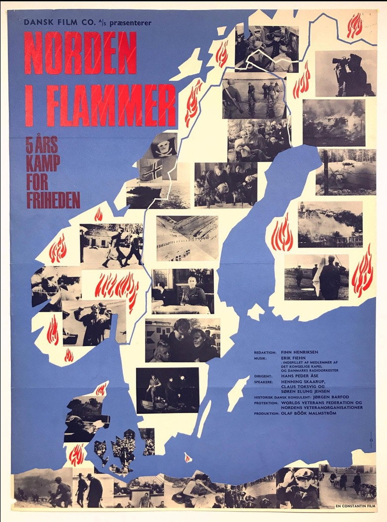 Norden i flammer poster