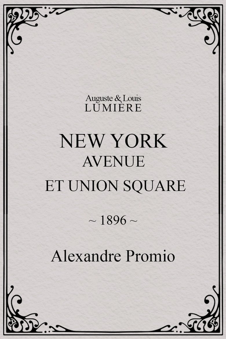 New York, Avenue et Union Square main poster