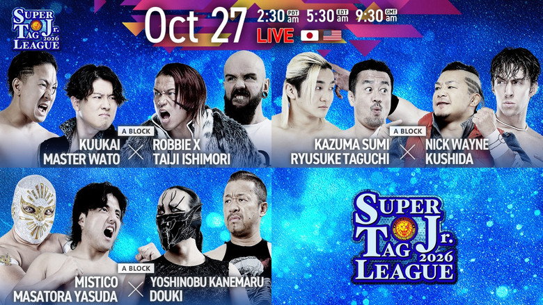 Still from NJPW Super Junior Tag League 2026 - Day 4