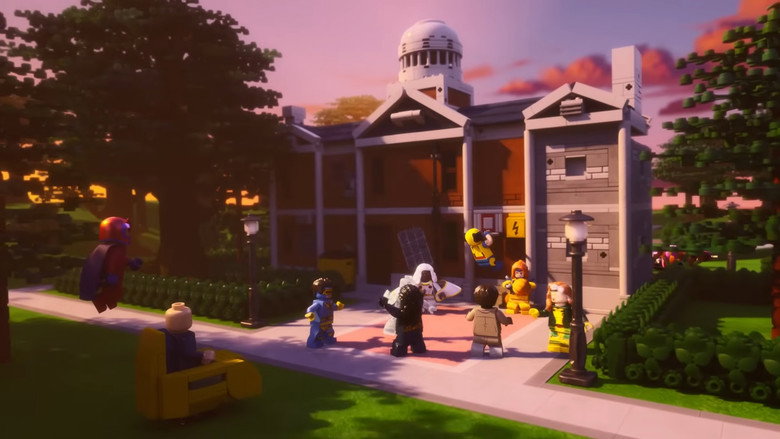 LEGO Marvel X-Men: Robotic Hunter Sentinels Attack the X-Mansion! still