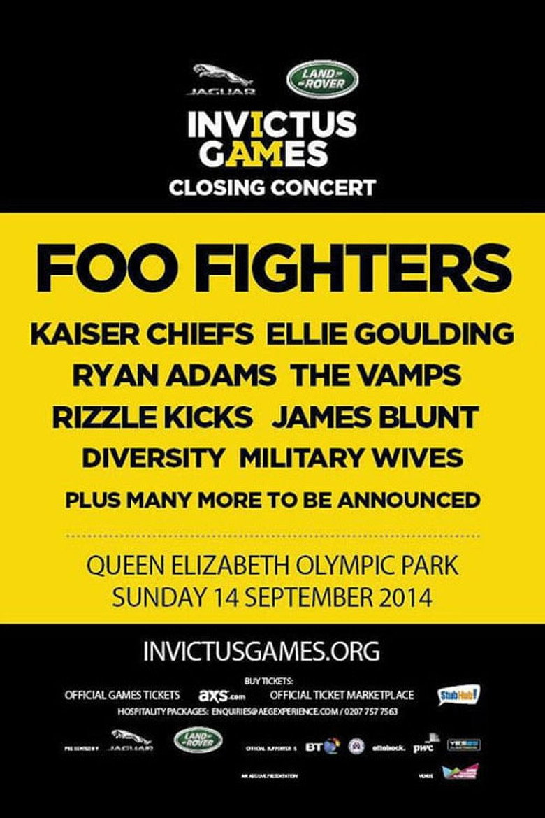 Foo Fighters - Invictus Games Closing Ceremony background