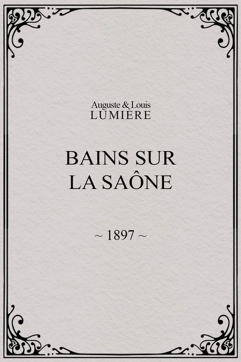 Bains sur la Saône main poster