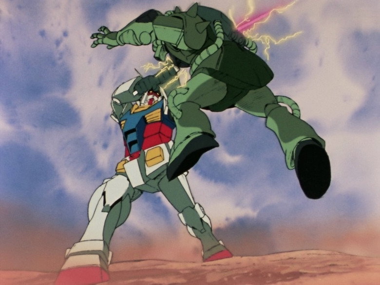 Still from Mobile Suit Gundam - Season 1 Episode 1