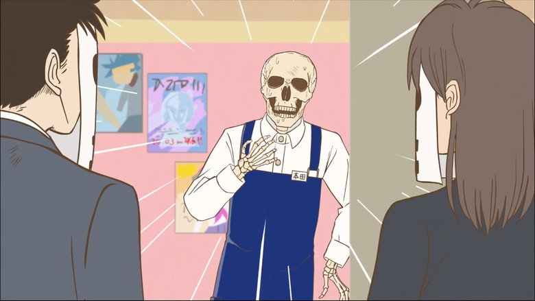 Still from Skull-face Bookseller Honda-san - Season 1 Episode 3