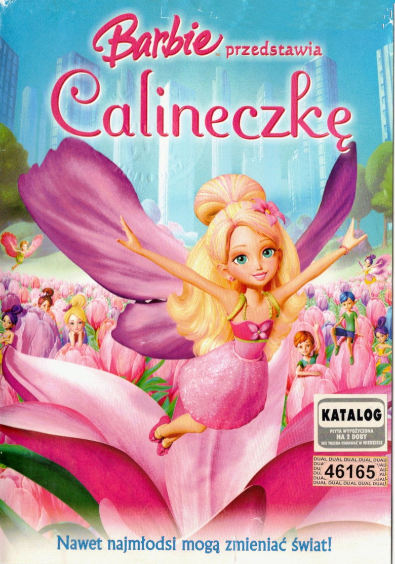 Plakat filmu Barbie przedstawia Calineczkę