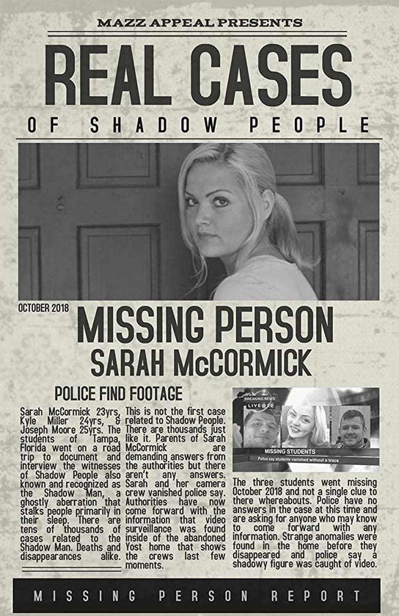 Real Cases of Shadow People The Sarah McCormick Story (2019)