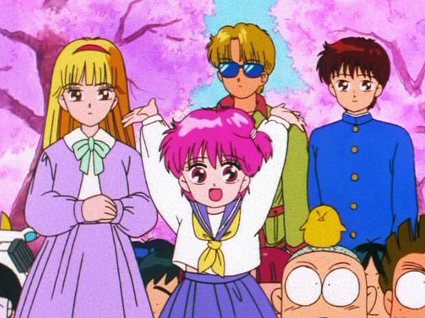 Still image for Goldfish Warning! season 1 episode 12: Cherry Blossom Viewing Together / Aoi-chan's Kiss Costs 500 Yen? Still image for Goldfish Warning! season 1 episode 12: Cherry Blossom Viewing Together / Aoi-chan's Kiss Costs 500 Yen?