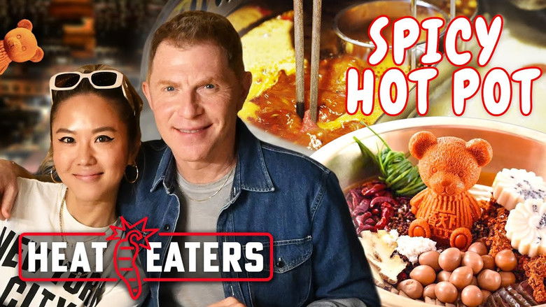Still image for Heat Eaters season 1 episode 2: Bobby Flay Eats FIERY Hot Pot + Spicy Street Food & Chinese Noodle Tutorial! Still image for Heat Eaters season 1 episode 2: Bobby Flay Eats FIERY Hot Pot + Spicy Street Food & Chinese Noodle Tutorial!
