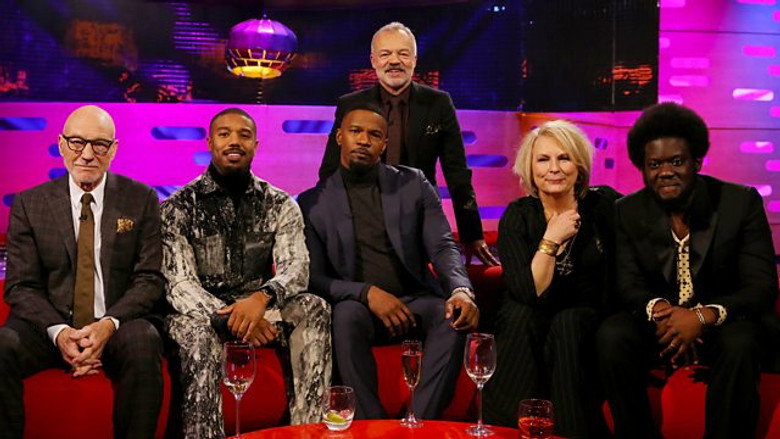 Jamie Foxx, Michael B Jordan, Jennifer Saunders, Patrick Stewart, Michael Kiwanuka