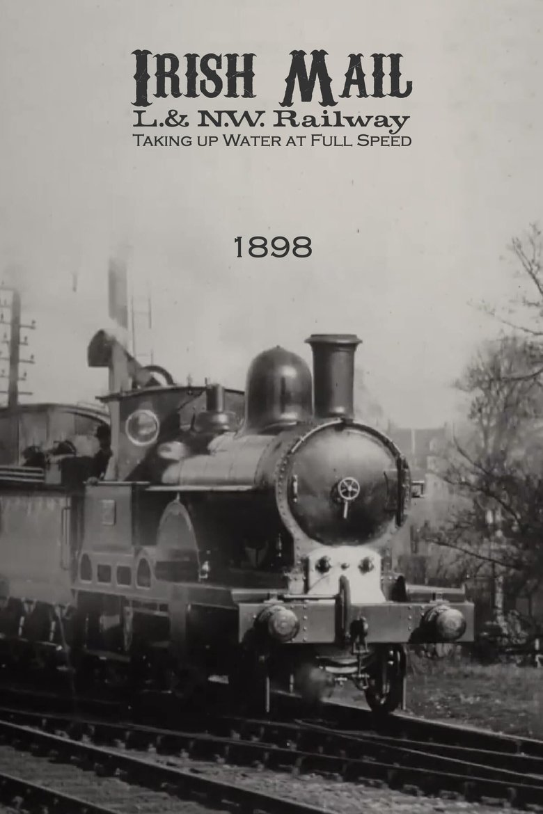 Irish Mail – L.& N.W. Railway – Taking up Water at Full Speed main poster
