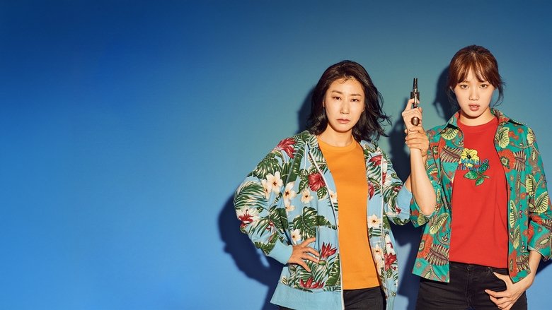 Miss & Mrs. Cops backdrop