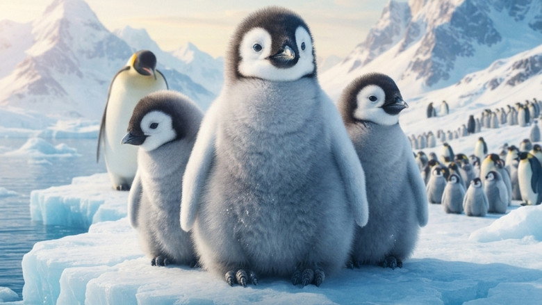 Supercool penguin chicks