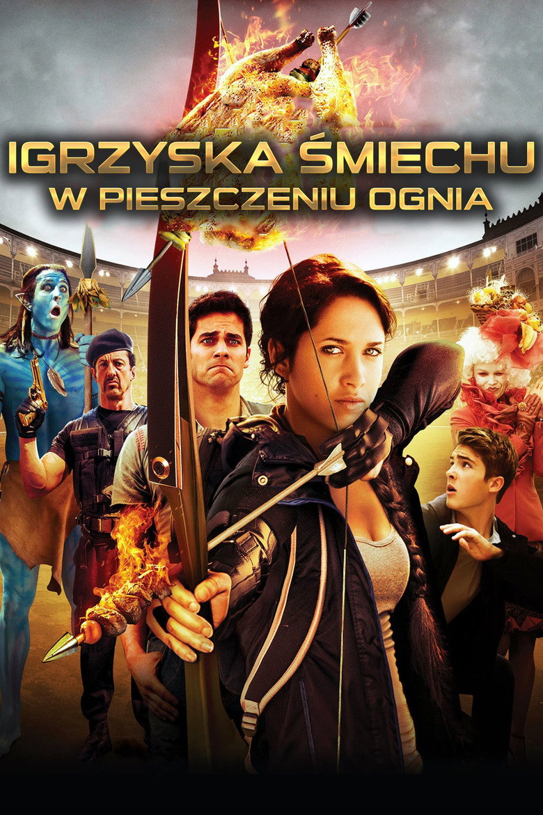 Plakat filmu Igrzyska śmiechu: W pieszczeniu ognia
