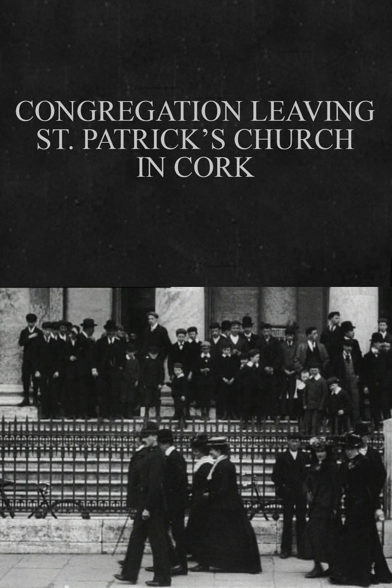 Congregation Leaving St. Patrick's Church in Cork (1902) poster
