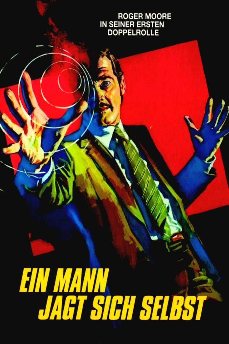 Ein Mann jagt sich selbst poster