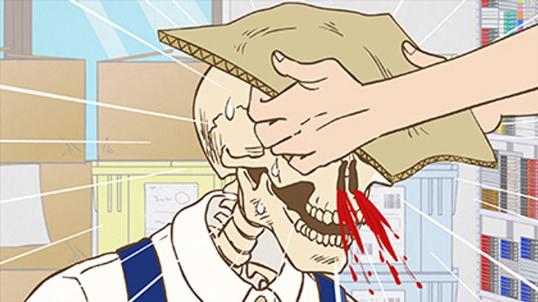 Still from Skull-face Bookseller Honda-san - Season 1 Episode 10