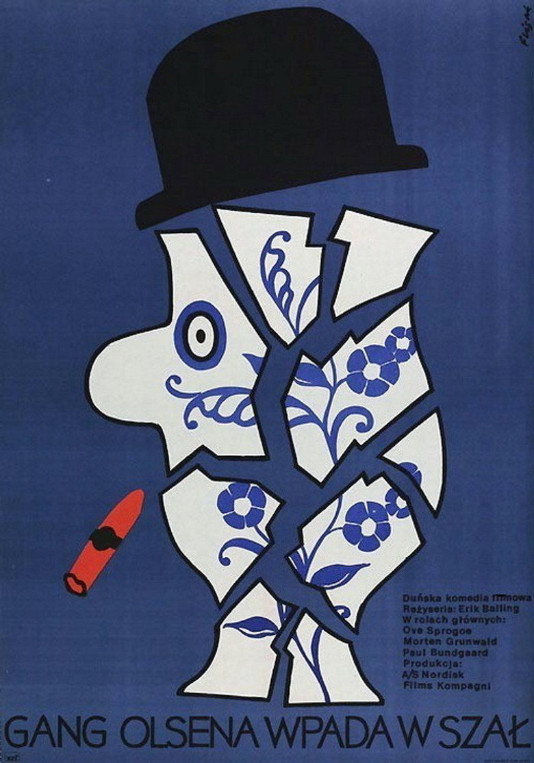 Plakat filmu Gang Olsena wpada w szał