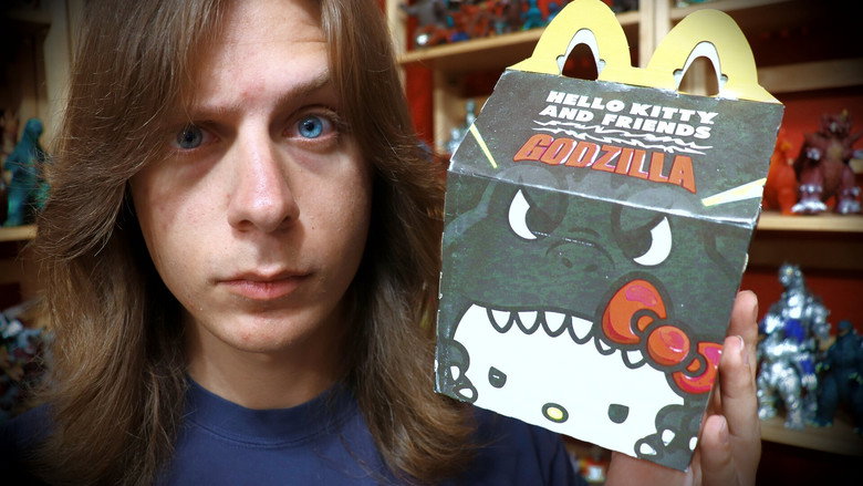 Imatge de Going to McDonald's to get the Hello Kitty Godzilla Happy Meal Toy