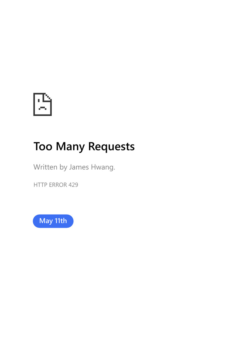 Imatge de Too Many Requests