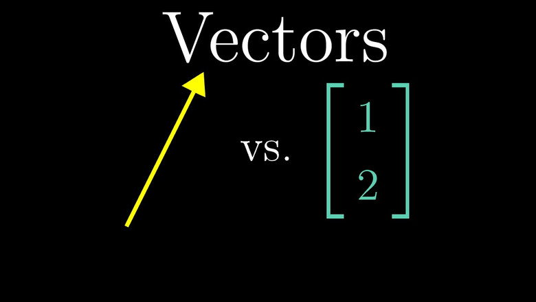 Vectors, what even are they?