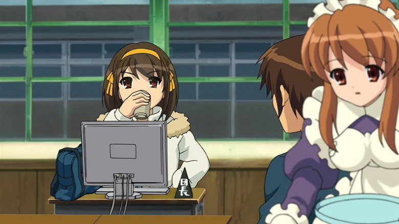 Still from The Melancholy of Haruhi Suzumiya - Season 1 Episode 9