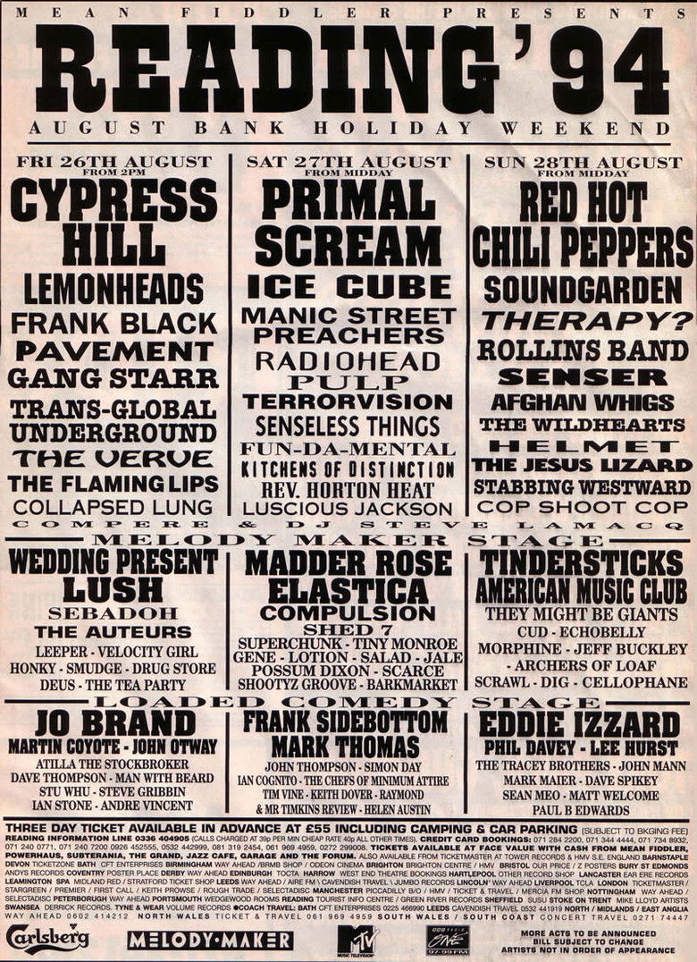 Imatge de Radiohead: Reading Festival 1994