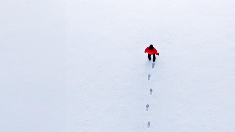 Footsteps in the Snow main backdrop