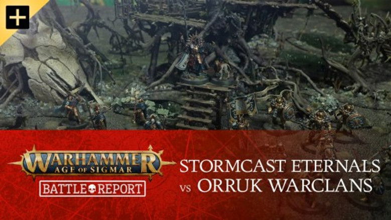 Stormcast Eternals versus Orruk Warclans
