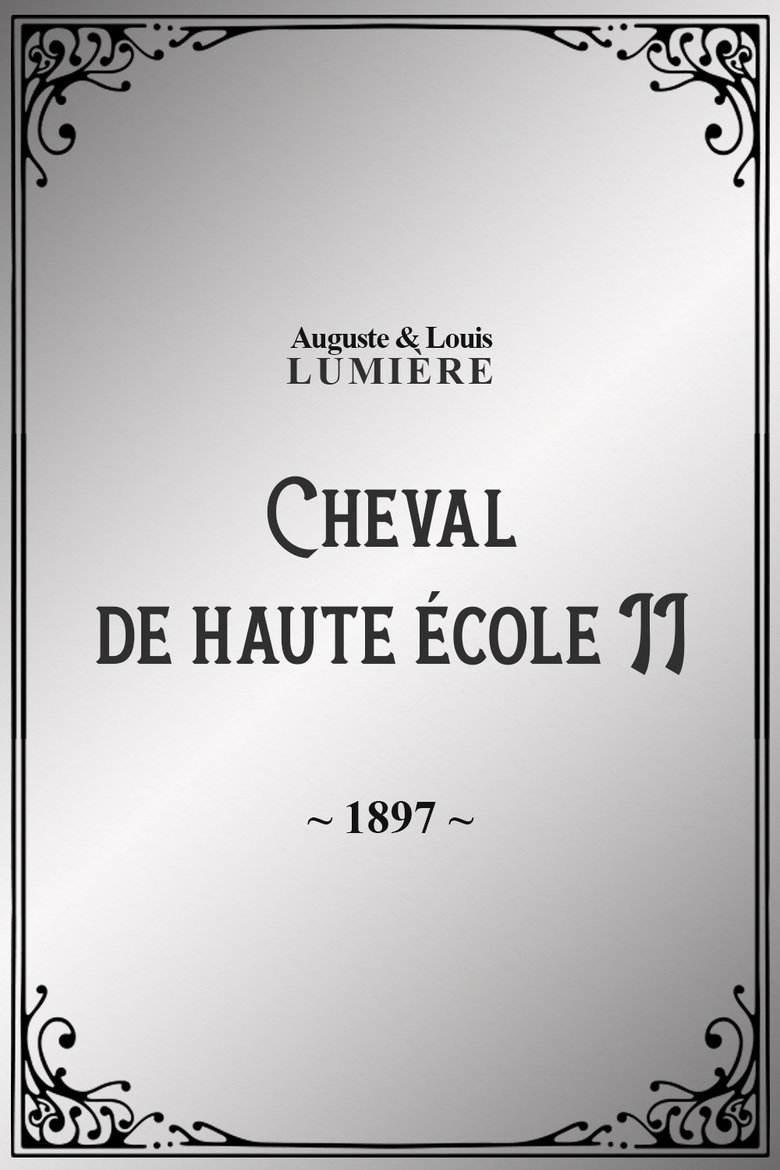 Cheval de haute école, II main poster