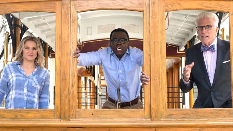 The Good Place S02E05 — The Trolley Problem episode still