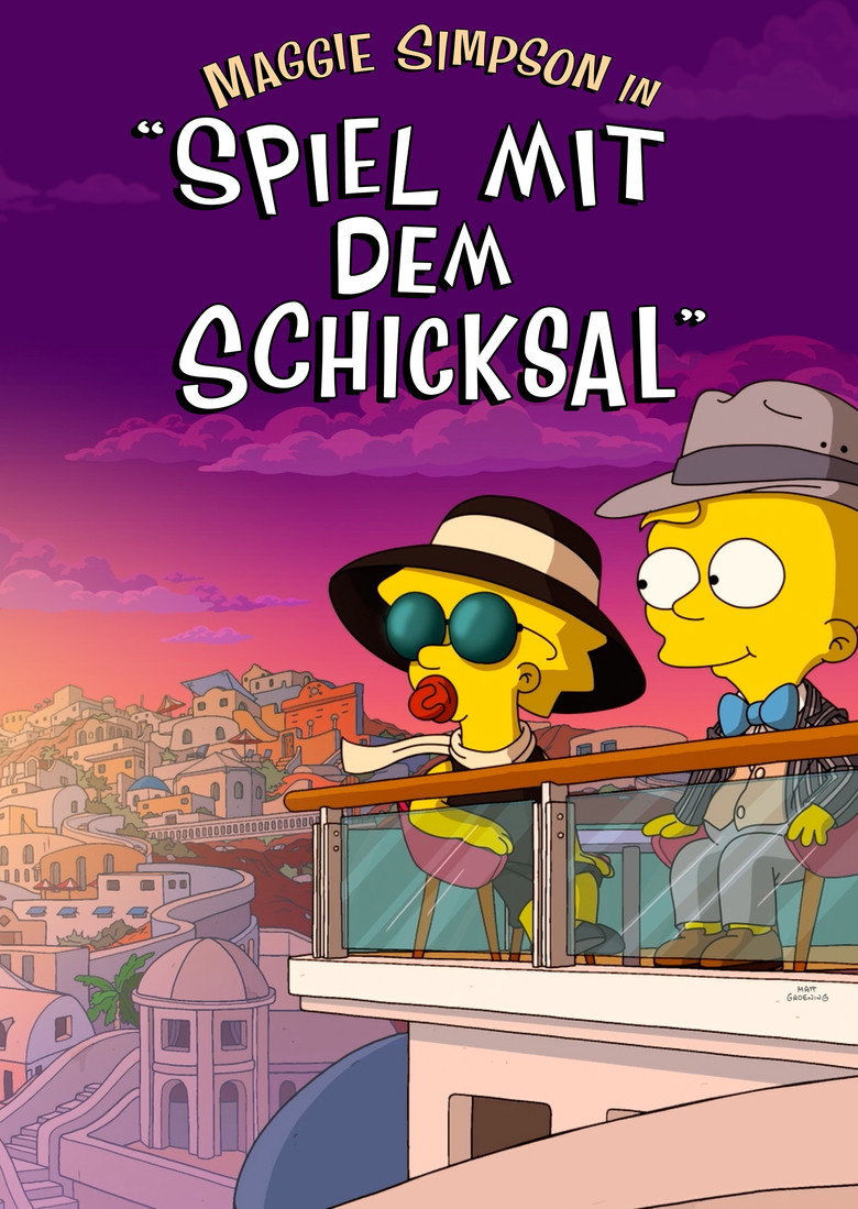 Filmplakat zu Maggie Simpson in "Spiel mit dem Schicksal"