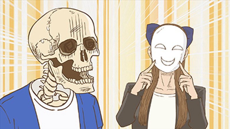 Still from Skull-face Bookseller Honda-san - Season 1 Episode 4