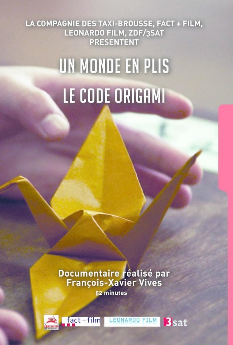 Un monde en plis, le code origami main poster