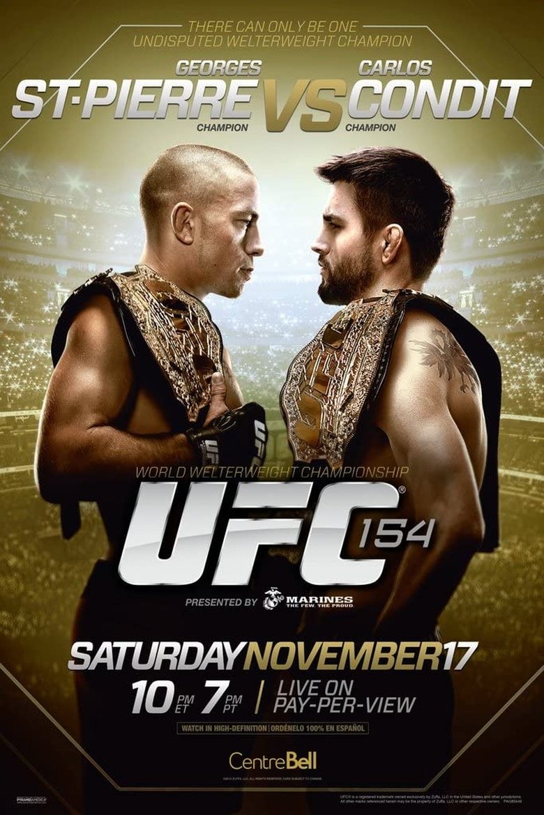 UFC 154: St-Pierre vs. Condit main poster