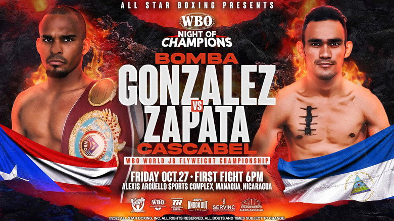 Backdrop from Jonathan Gonzalez vs. Gerardo Zapata