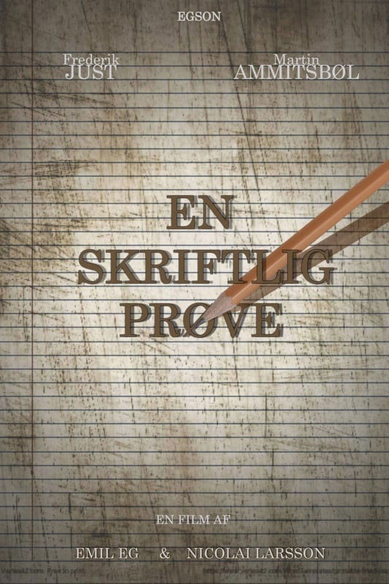 En Skriftlig Prøve main poster