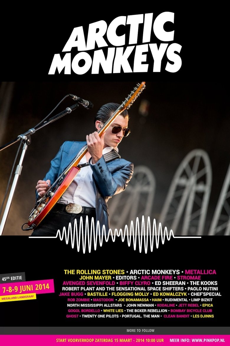 Arctic Monkeys Live at Pinkpop Festival 2014 main poster