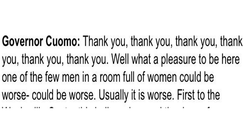Andrew Cuomo: Addressing the Haters