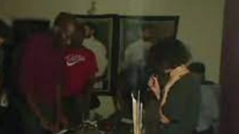 Backdrop from Hype Williams Boiler Room Set
