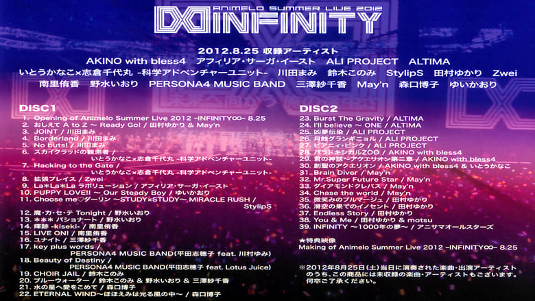 Animelo Summer Live 2012 -INFINITY- 8.25 movie poster