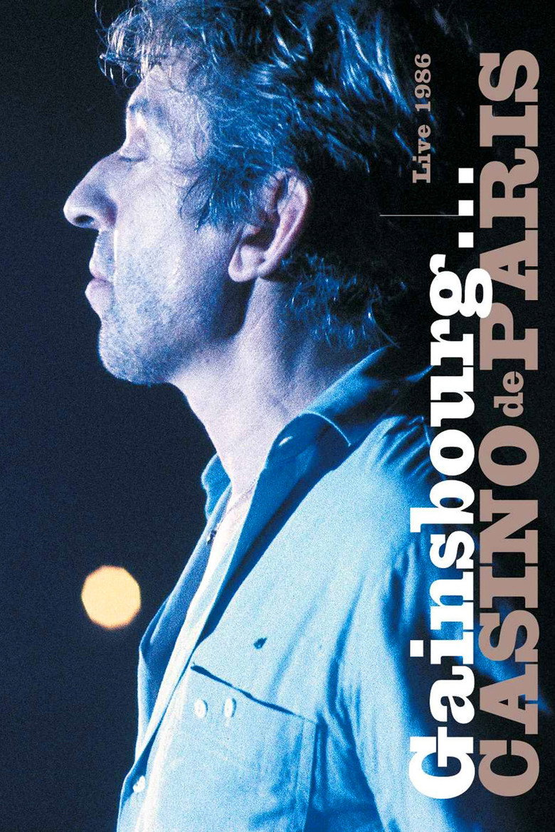 Affiche de GAINSBOURG... CASINO DE PARIS 1986