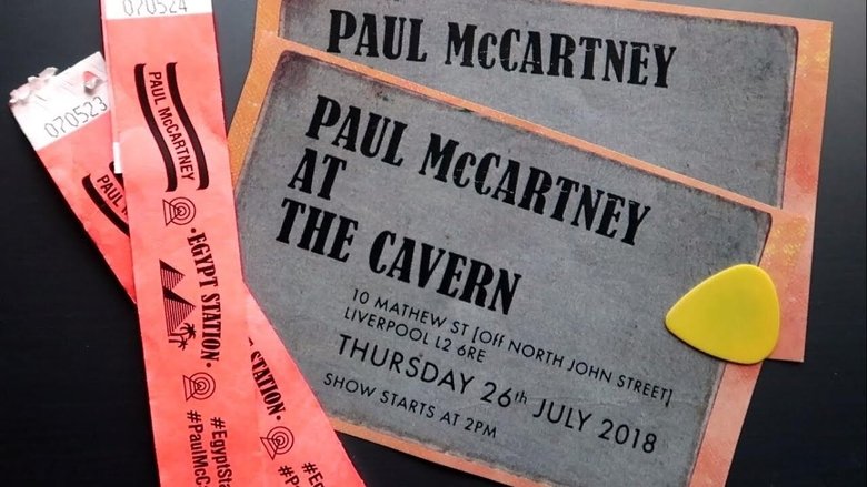 Paul McCartney at the Cavern Club main backdrop