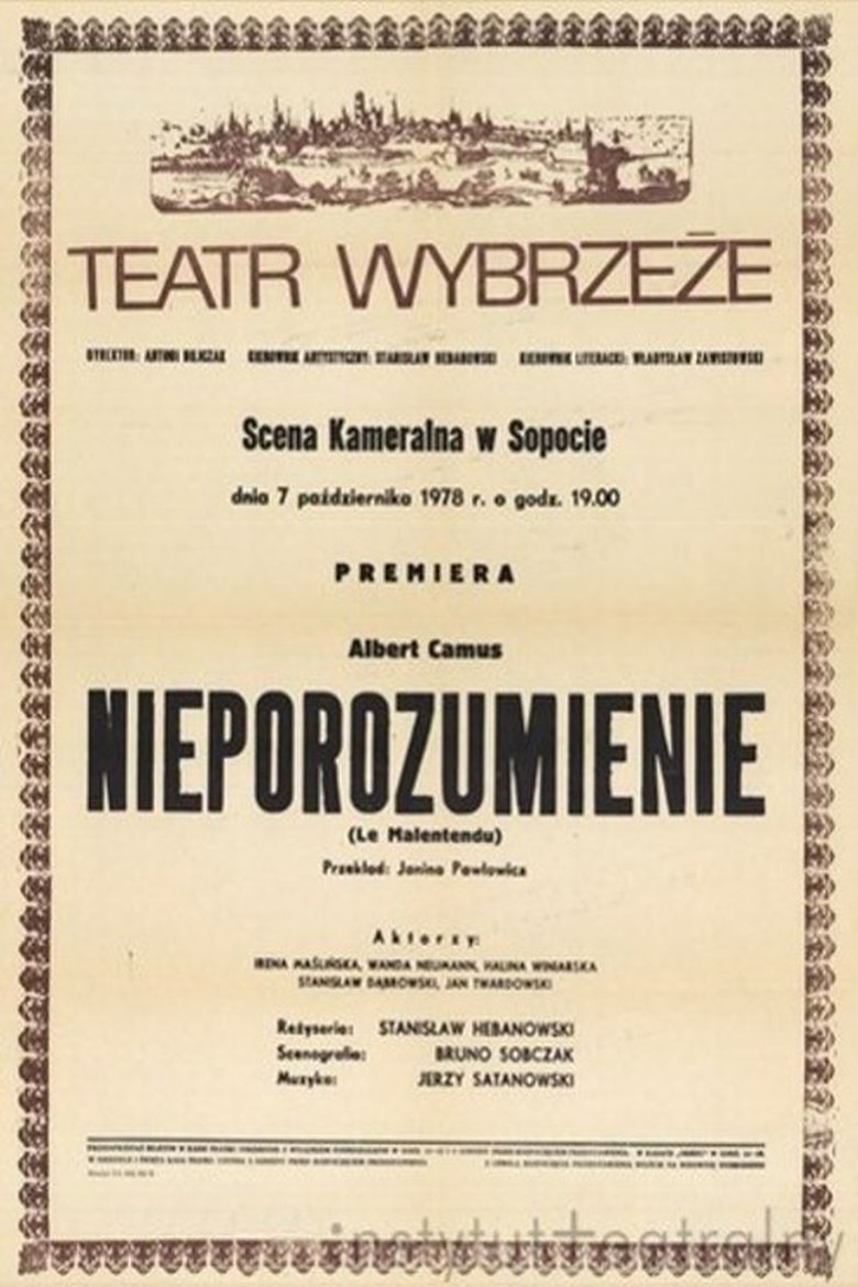 Nieporozumienie poster