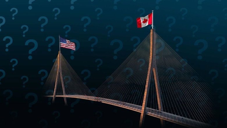 Still from Why has a bridge become a source of tension between Canada and the United States?