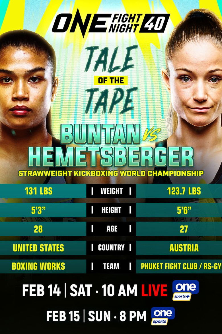 Imatge de ONE Fight Night 40: Buntan vs. Hemetsberger 2