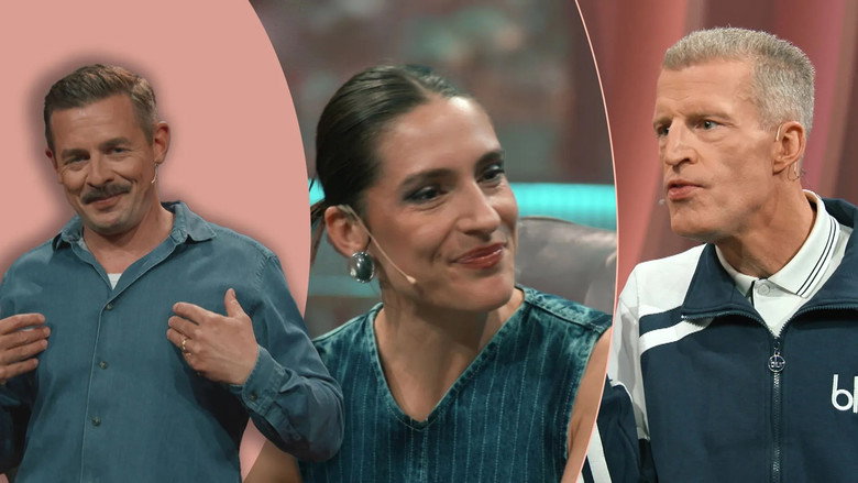Andrea Petković als Pilotin und Benjamin von Stuckrad-Barre beim Promi-Ranking still
