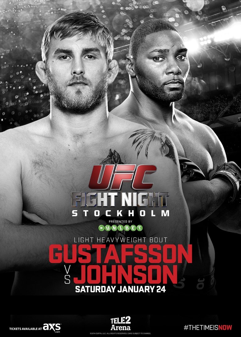 UFC on Fox 14: Gustafsson vs. Johnson main poster