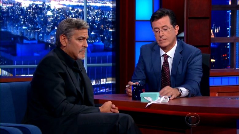 Still image for The Late Show with Stephen Colbert season 1 episode 1: George Clooney, Jeb Bush, Jon Batiste & Stay Human Still image for The Late Show with Stephen Colbert season 1 episode 1: George Clooney, Jeb Bush, Jon Batiste & Stay Human