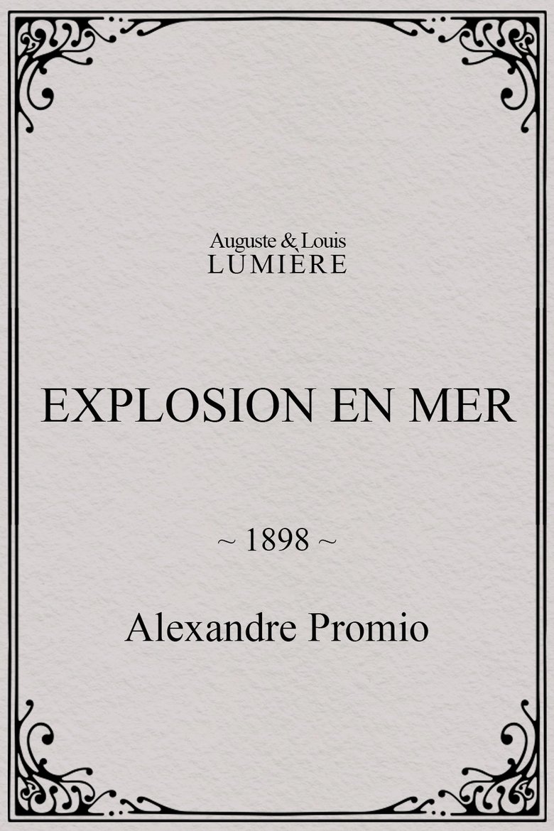 Explosion en mer main poster